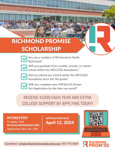 2024 Richmond Promise Scholarship Flyer