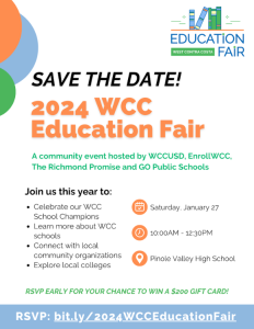 WCC Education Fair Flyer