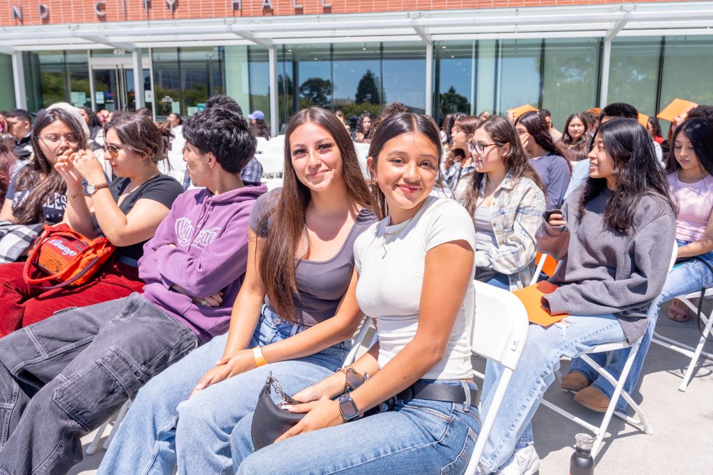 Two Richmond Promise scholars pose for a photo during the RP Scholar Celebration on August 3, 2024.