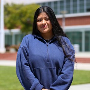 Telma Pedro Telma Pedro poses for a head shot in Richmond's City Center Plaza
